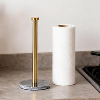 Paper Towel Holder with Marble Base Non-Slip Organizer Sturdy