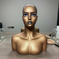 Mannequin Head Bust Hairpiece Mannequin Head Stable Necklace Display Bust for Hair Salon