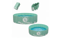 Quick-Setup Foldable Pool Portable Non-Inflatable Pool Collapsible Sturdy for Children, Toddlers, Backyard, Garden, Patio