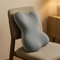 Ergonomic Bed Back Cushion Multifunction Backrest Pillow with Memory Foam Breathable Support Pillow with Cool-Silk Cover Firm for Students