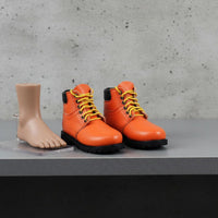 1:6 Scale Battle Boots High-Top Style 1:6 Scale Boots Handmade Toy Accessory for Collectors, Hobbyists