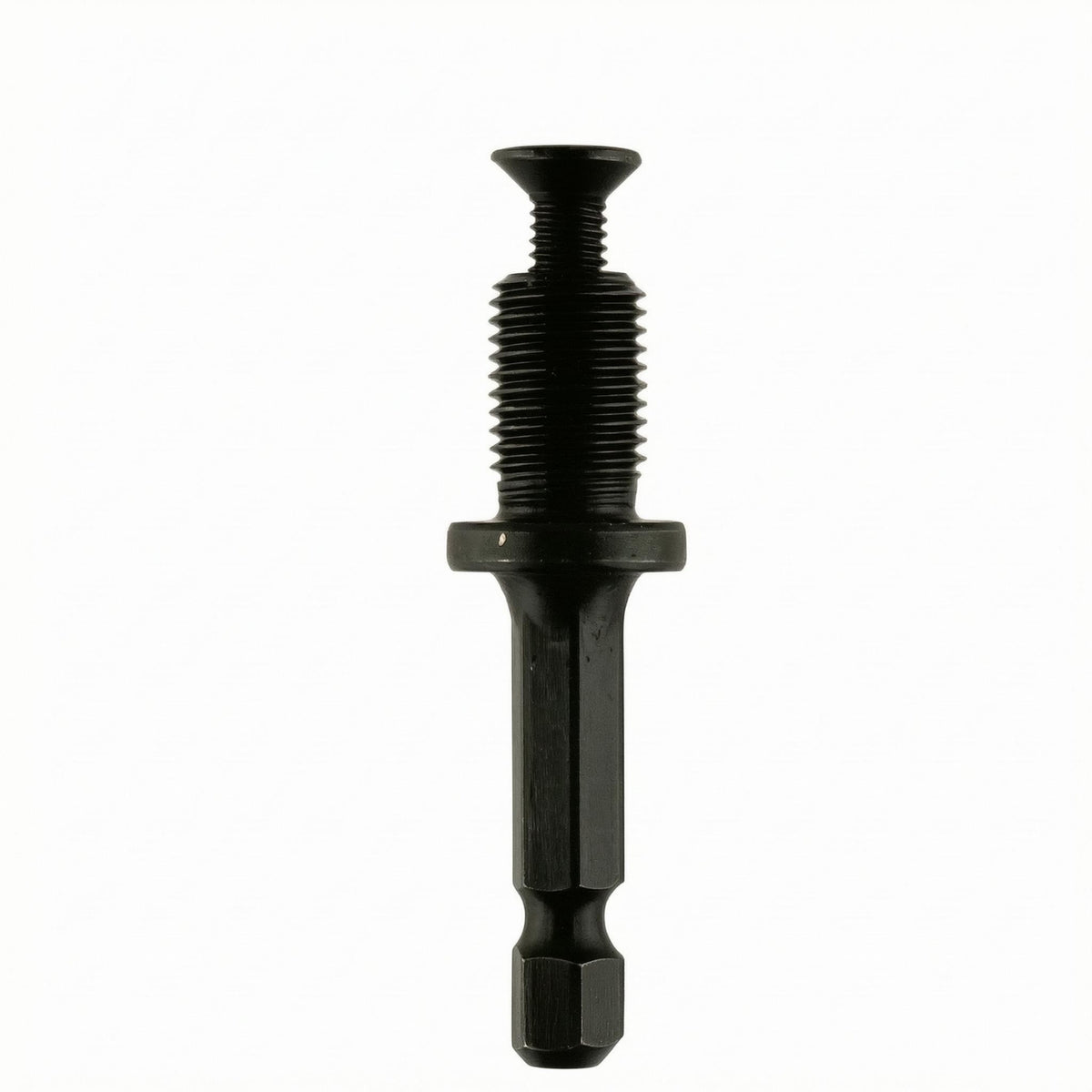 Machined Threaded Drill Chuck Adapter Compact Drill Chuck Adapter Dark Finish Connecting Shaft Cylindrical