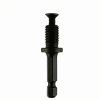 Machined Threaded Drill Chuck Adapter Compact Drill Chuck Adapter Dark Finish Connecting Shaft Cylindrical