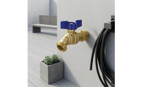Outdoor Faucet Angled Threaded Outdoor Brass Hose Bibb Compact Plumbing Hardware for Garden