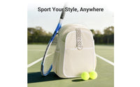 Racket Backpack Textured Material Tennis Backpack Side Water Bottle Holder Tennis Racket Bag