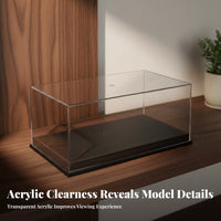 Acrylic Display Box Adjustable Lighting Dustproof Car Model Box Lighted Acrylic Display Case Easy Setup Illuminated Showcase