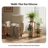 Simple Design Circular Tiered Pot storage rackSaving Multimulti-tier Planter Stand Modern and design Plant Shelf Easy Assembly for Decorators, Gardeners, Homeowners, Living Room, Balcony, Bedroom, Office