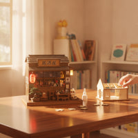 Japanese Style Miniature Izakaya Kit Wooden Miniature House Kit 3d Model Compact for Adults, Home Decor
