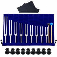 Tuning Fork Kit with Mallets Meditation Tuning Fork Set Accurate Instrument for Students