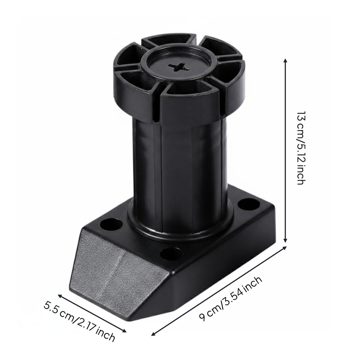 Uneven Floor Compensation Adjustable Cabinet Foot Stable Support Adjustable Cabinet Leg Load Bearing Furniture Leg Levelers Thick Base