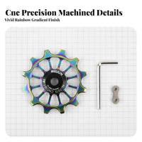 Rear Derailleur Pulley Wheel High Hardness Rear Derailleur Pulley Cycle Guide Wheel Effortless Shifting Bike Guide Wheel
