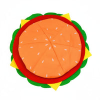 Creative Prop Hamburger Hat Funny Design Cartoon Quick-Service Cuisine Headpiece for Party