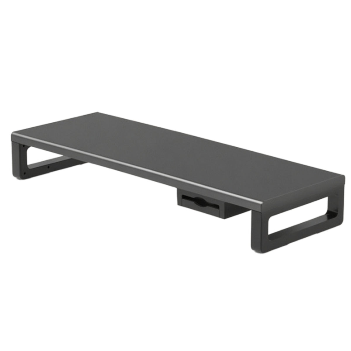 Computer Monitor Stand with Storage Drawer Metal Laptop Riser Ergonomic Desk Organizer with Drawer for Professionals