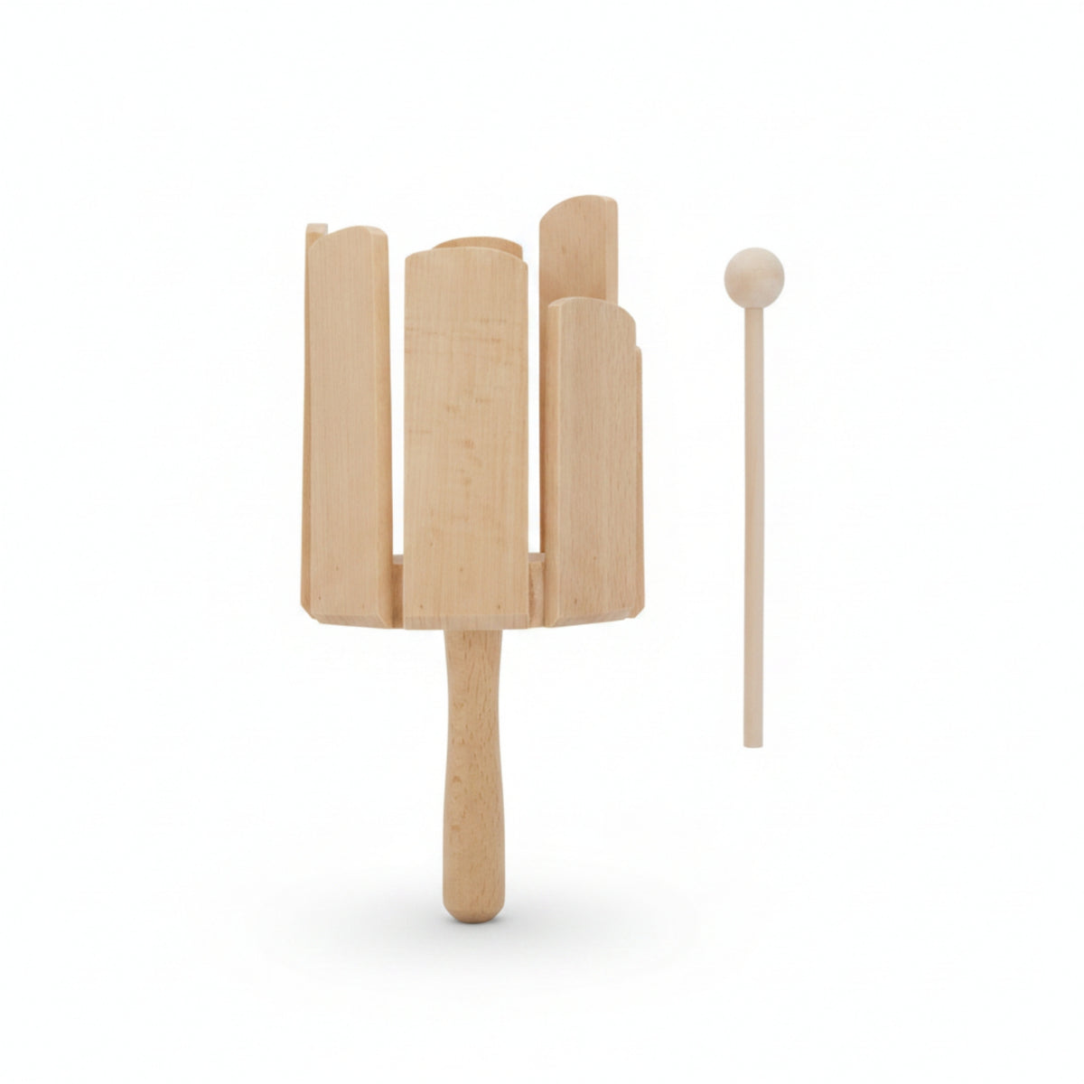 Slotted Wooden Percussion Instrument Musical Equipment Wood Block Includes Paper Box Package