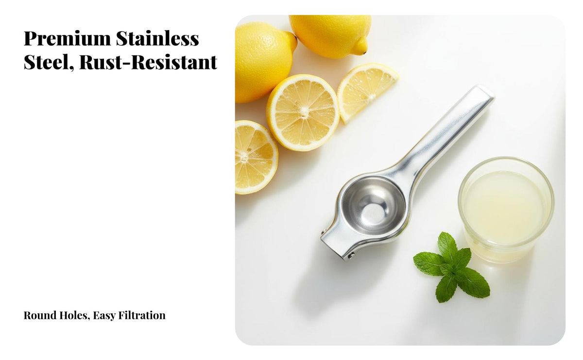 Manual Lemon Liquid Extract R Easy to Use Stainless Steel Zesty Fruit Liquid Extract R Handheld Lime Liquid Extract R Sturdy