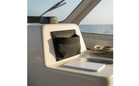 Mountable Self-Adhesive Mesh Pouch Black Boat Mesh Bag Rectangular Boat Storage Bag Easy to Install for Onboard