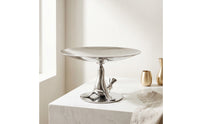 Fruit Tray with Pedestal Stainless Steel Pedestal Bowl Mirror Polished Serving Stand for Hosts, Dining Table, Kitchen Countertop
