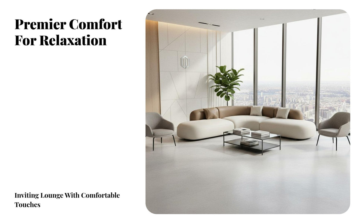 Modern design U-Shaped sectional Couch Easy to Clean U-Shaped Chaise Sectional dense foam Foam Lounge Seating animalsuitable for Interior Designers, Business Owners, Reception Area, Guest Accommodation, Lounging, Home recreation