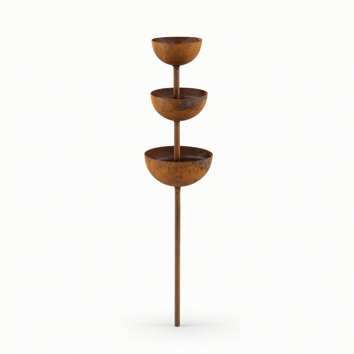 Bird Water Feeder Outdoor Bird Bath with Metal Stake Heavy Duty for Flower Bed