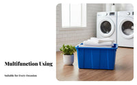 Rolling Utility Tub With casters Mobile Storage Large Capacity Multipurpose for Logistics Staff