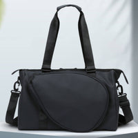 Large Capacity Badminton Racket Bag Shoulder Strap Badminton Bag Hand Carry Travel Duffel Multi-Use for Stretching