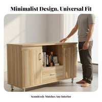 Contemporary Television Cabinet Compact Floor TV Cabinet Sturdy Construction Small Entertainment Center with Versatile Storage and Durable Material Suitable for Gift Giving Home Decoration Bedroom Organization Living Room Furniture Hallway Storage