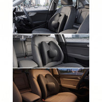Car Seat Lumbar Support Cushion Ergonomic Contoured Back Cushion Backrest Supportive for Drivers, Road Trips