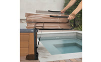Spa Cover Lifter with Hydraulic Assist Heavy Duty Spa Cover Lifter with Hydraulic Arm Drill for Backyard