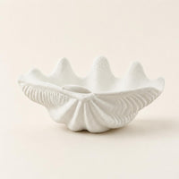 Modern Minimalist Clam Shell Bowl Artistic Design Seashell Decorative Bowl Realistic Look for Hotel, Guesthouse, Living Room