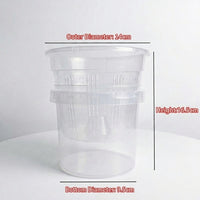 Plant Pots for House Plants and Indoor Plants, Self Watering Indoor Plant Pot with Drainage Holes, Pots for Orchids, Double Pot System Design