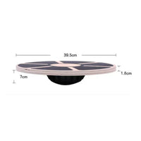 Rehab Exercise Round Balance Disc Non-Slip Surface Wooden Balance Board 360 Degree Rotation for Rehabilitation, Home Workout