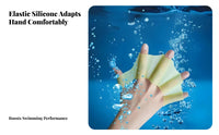 Increases Thrust Webbed Swimming Gloves Highly Elastic Webbed Swim Gloves Secure Fit for Men, Women, Snorkeling, Water Sports, Aqua Aerobics