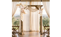 Wedding Arch Flowers Asymmetrical Floral Arch Swag Cascading Artificial Floral Swag for Brides, DIY Decorators, Reception Backdrop
