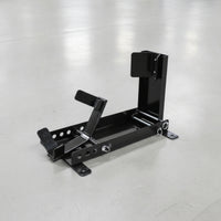 Motorcycle Wheel Chock Stand   Motorcycle Parking Stand with Wheel Cradle Space-Saving for Workshop
