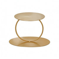 Open-Frame Cake Stand with Loop Support Flat Metal Cake Stand Sturdy Dessert Display Riser Long-Lasting for Parties