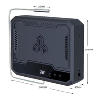 Smart Constant-Temperature Heater No-Light Terrarium Heater with Mounting Frame Automatic Auto-Regulate Compact