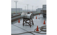 Cylindrical Body 1:64 Water Reservoir Model Stand Included Resin Miniature Reservoir Collectible Display for Collecting