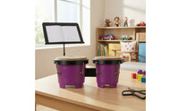 Tunable Bongos Glossy Bongo Drums Sturdy Bongo Pair Portable for Rhythm Practice, Home Play
