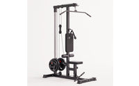 Lat Pull down Machine with Low Row Station Plate-Loaded Lat Pull down Machine 2-in-1 for Home Home Gym Owners