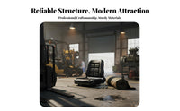 Adjustable Slide Rails Forklift Seat Easy Installation Universal Forklift Seat Includes Safety Belt
