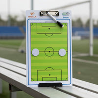Portable Soccer Board Easy to Use Football Board Write and Wipe Soccer Coaching Clipboard Includes Markers for Coaches, Trainers