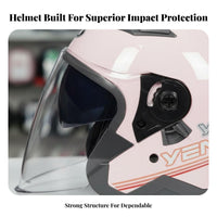 Electric Bike Helmet 3C Certified Motorcycle Half Helmet Removable Washable Liner Guarding Headwear for Men, Adults, Street Biking, Highway Cruising