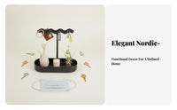 Flame-Shaped Statue Tray Multi-Functional Household Storage Abstract Design