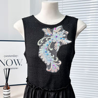 Colorful 3D Embroidery Beaded Patch