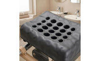 Ventilation Holes Salon Wash Station Headrest Gold-Tone Perforated Headrest Cushion for Shampoo Bed