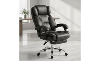 Reclining Office Chair High-Back Executive Chair with Footrest Ergonomic for Professionals, Esports Participants, Study Room
