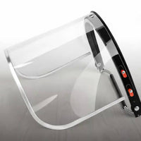 Safety Helmet Visor Pristine Unobstructed View Workplace Safety Visor Full Face Guard Attachment Lightweight for Yard Work