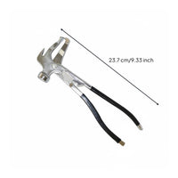 Multi-Functional Wheel Balancing Weight Plier Heavy Duty Wheel Weight Plier Universal Fit Tire Balancing Hammer Long-Lasting Steel Construction for Mechanics, Auto Repair Shop, Garage