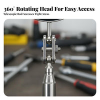 Telescopic Inspection Mirror Stainless Steel Automotive Inspection Mirror Anti-Slip Grip Hand Tool for Mechanics, Welders, Hard-to-Reach Areas
