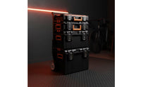 4 Pieces Stackable Tool Box Wheeled Rolling Portable Chest for Craftspeople, Mechanics, Job Site